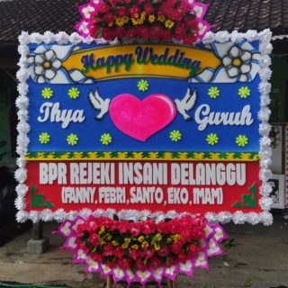 Karangan Bunga Happy Wedding Kana Florist